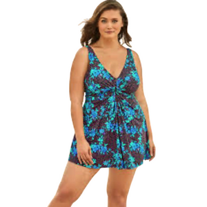 Swimsuits For All slimming swimdress one piece swim suit plus size 34